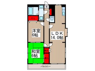 セルアーモスナダⅡの物件間取画像